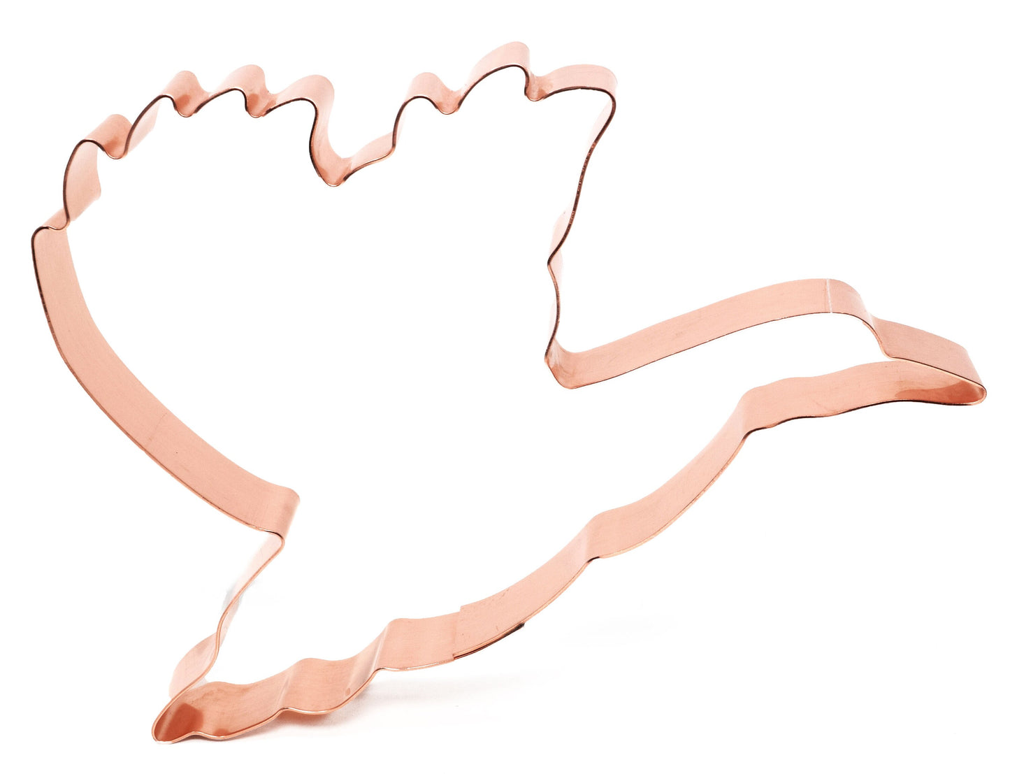 Large Flying Duck Cookie Cutter 6 X 4 inches - Handcrafted Copper by The Fussy Pup