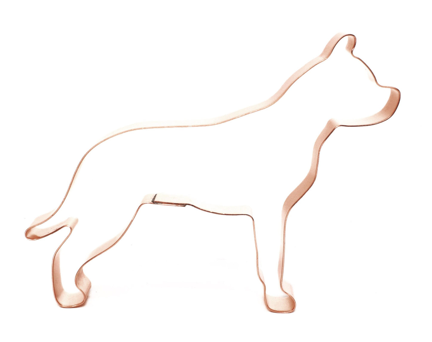 American Staffordshire Terrier ~ Copper Dog Breed Cookie Cutter - Handcrafted by The Fussy Pup