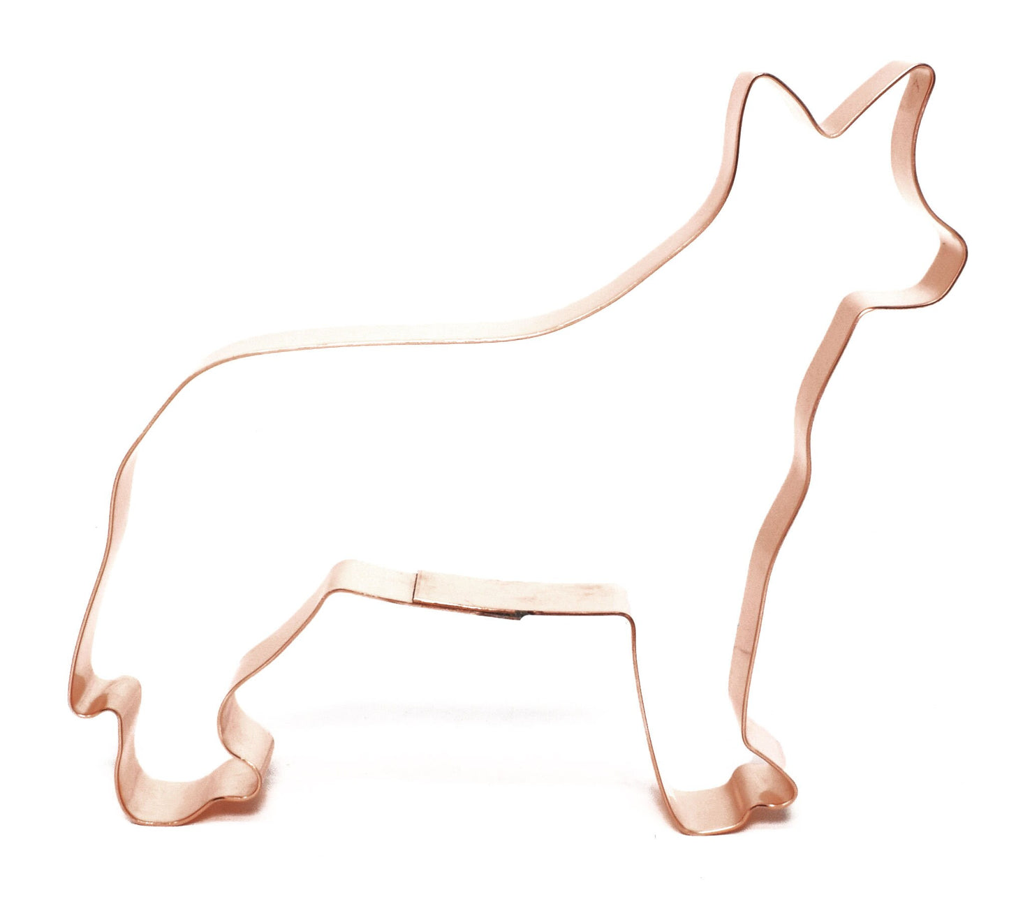 Australian Cattle Dog Cookie Cutter  5 X 4.25 inches - Handcrafted Copper by The Fussy Pup