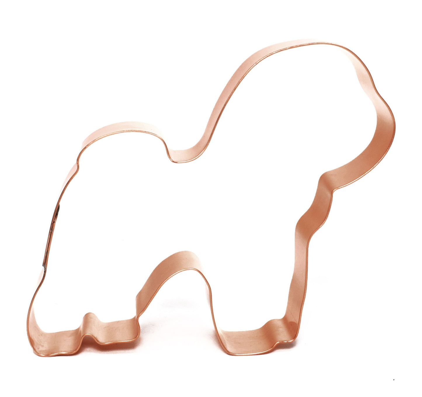 Bichon Frise Dog Breed Cookie Cutter 4 X 4 inches - Handcrafted Copper Cookie Cutter by The Fussy Pup