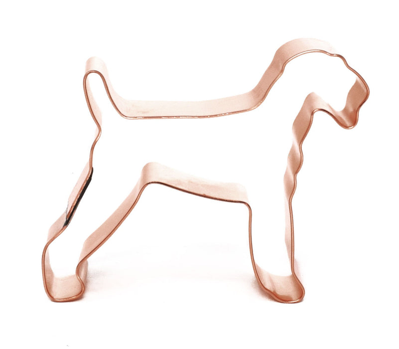 Small Airedale Terrier ~ Copper Dog Breed Cookie Cutter - Handcrafted by The Fussy Pup