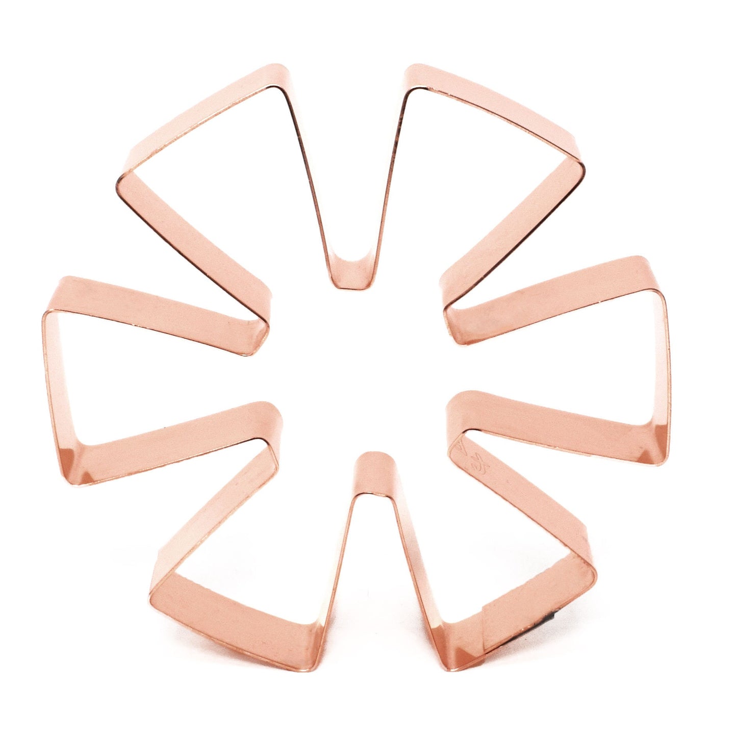 4 inch Windmill Blades ~ Copper Cookie Cutter ~ Handcrafted by The Fussy Pup