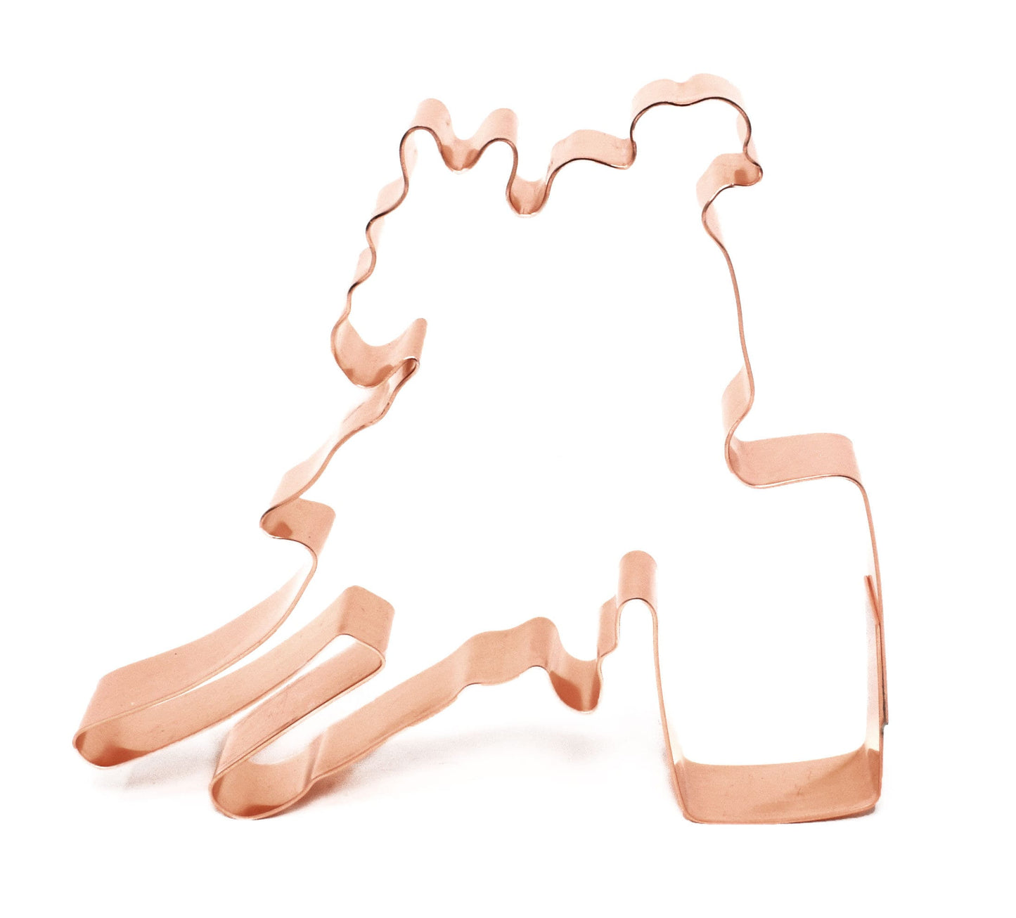 Barrel Racer Horse Rider Cookie Cutter 4.5 x 4.25 inches~ Handcrafted Copper by The Fussy Pup