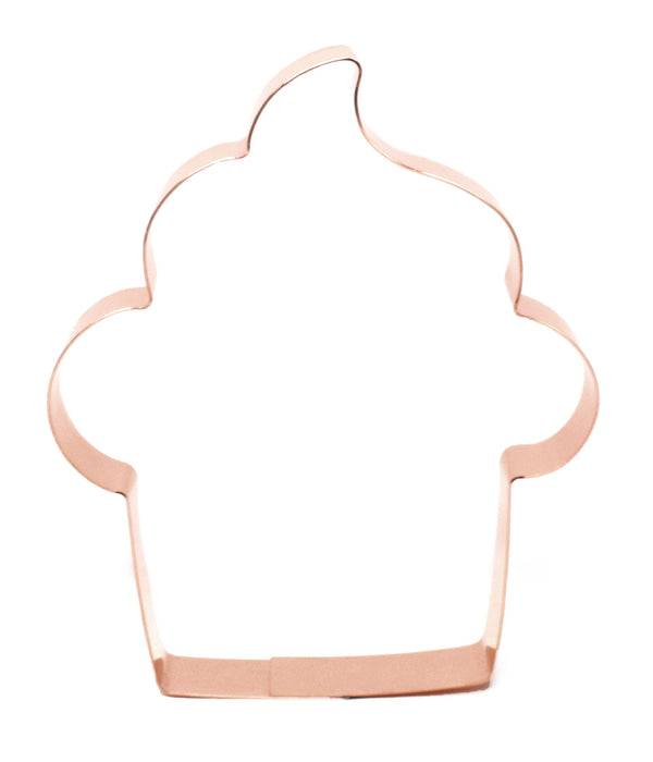 Large Simple Cupcake ~ Copper Cookie Cutter - Hand Crafted by The Fussy Pup