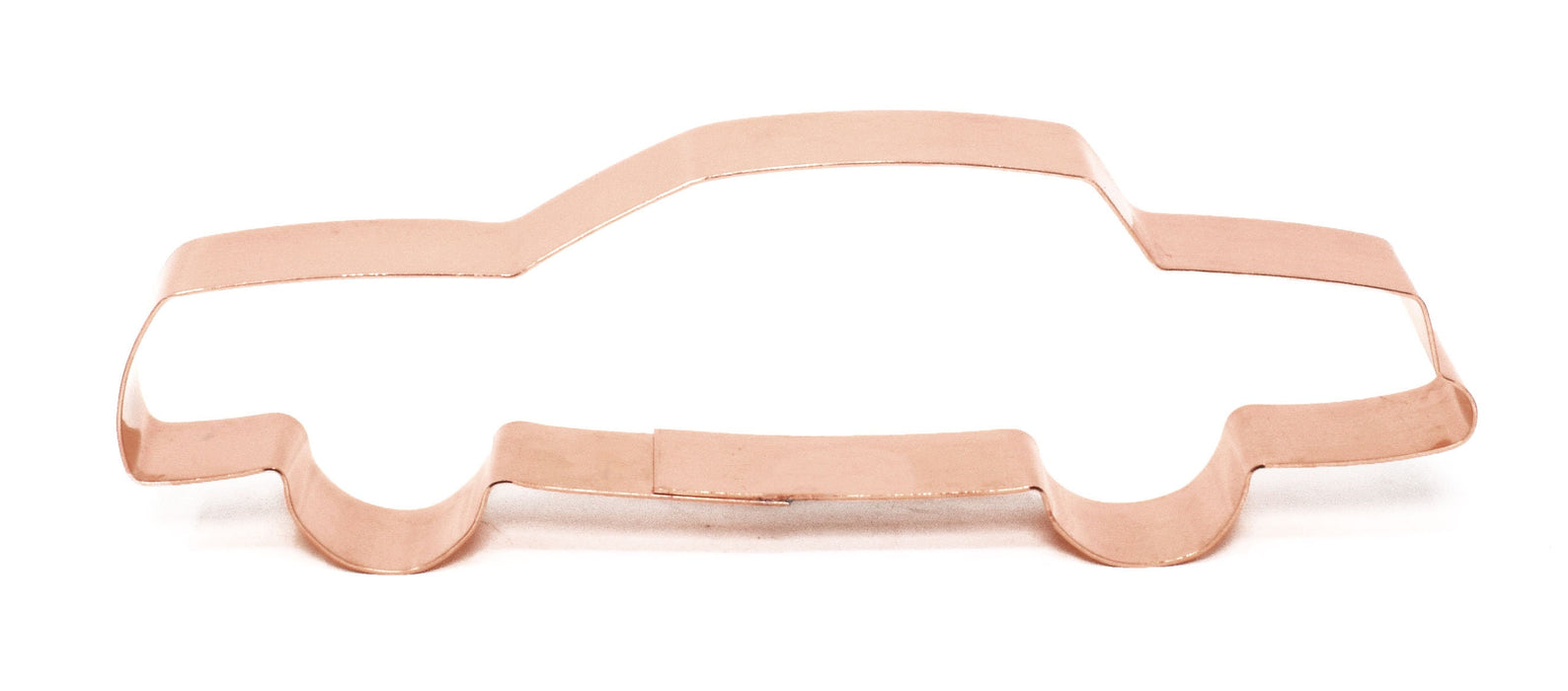 Factory Stock Race Car Cookie Cutter, 6 x 2 inches, Handcrafted Copper by The Fussy Pup