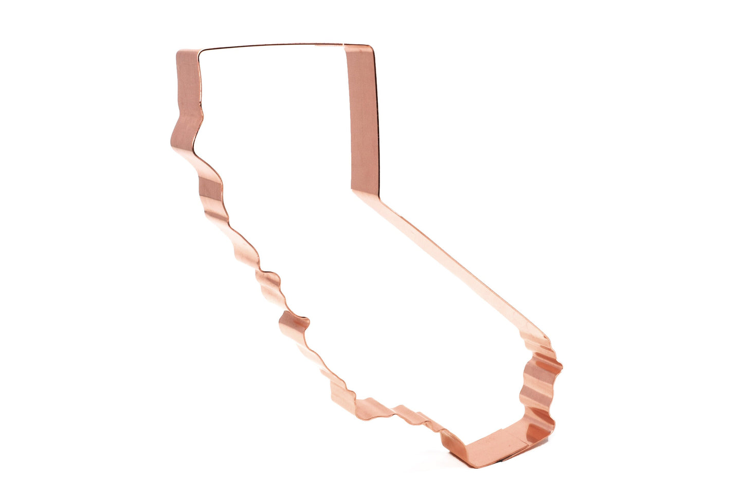 State of California Cookie Cutter 6.25 x 4.75 inches, Handcrafted Copper by The Fussy Pup