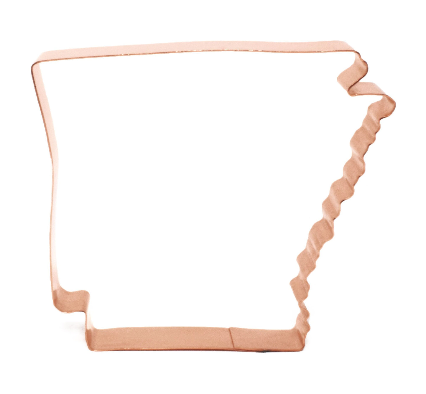 State of Arkansas ~  Copper Cookie Cutter - Handcrafted by The Fussy Pup