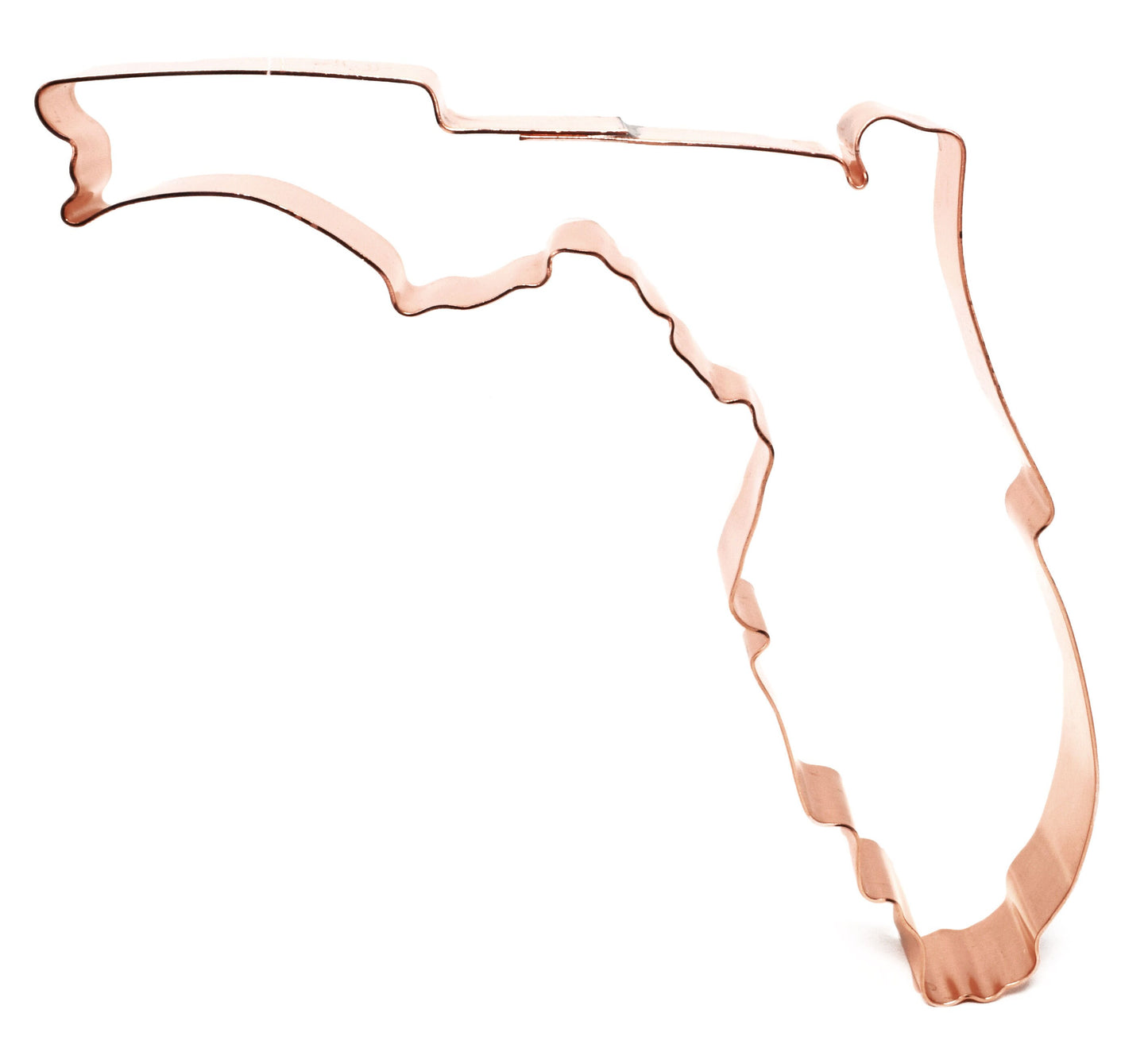 State of Florida Cookie Cutter 4.5 X 4.5 inches - Handcrafted Copper Cookie Cutter by The Fussy Pup