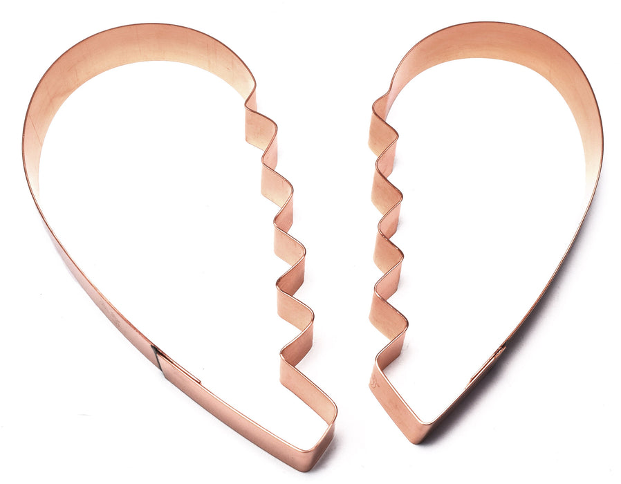 Large Broken Heart Cookie Cutter Set - Handcrafted by The Fussy Pup