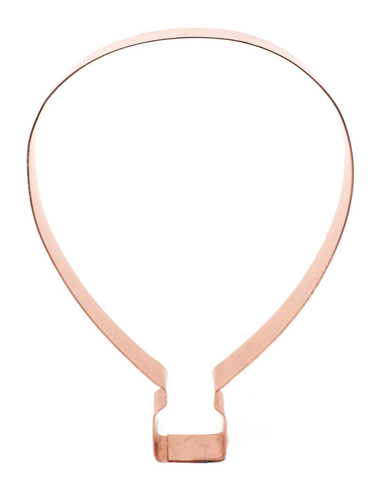 5 Inch Hot Air Balloon Cookie Cutter - Handcrafted Copper by The Fussy Pup