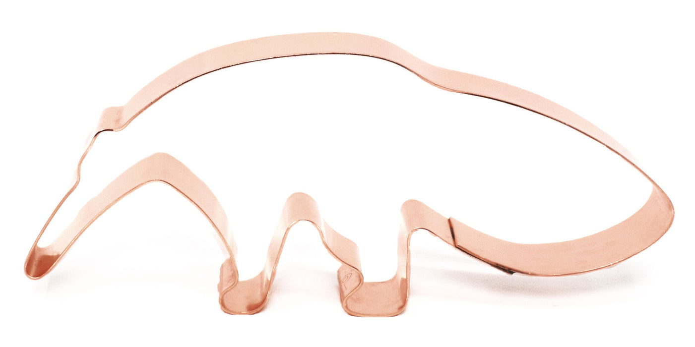 Giant Anteater Zoo Mammals Animal Cookie Cutter 5.25 X 2.25 inches - Handcrafted Copper Cookie Cutter by The Fussy Pup