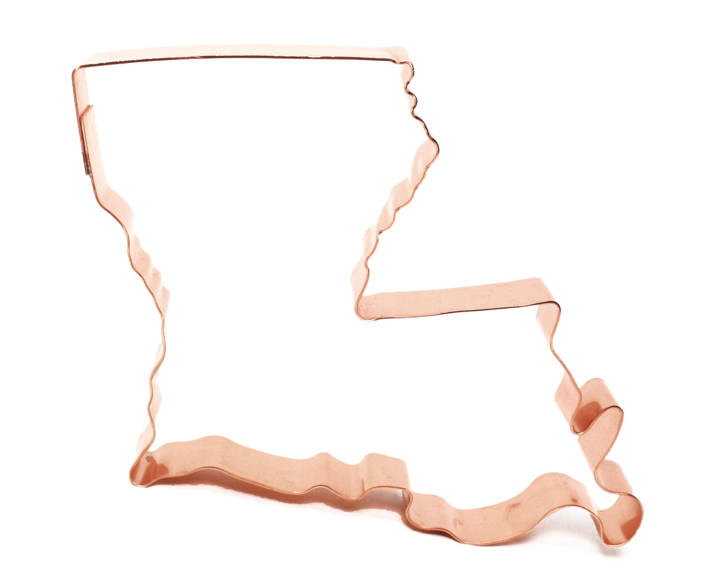 State of Louisiana ~ Copper Cookie Cutter - Handcrafted by The Fussy Pup