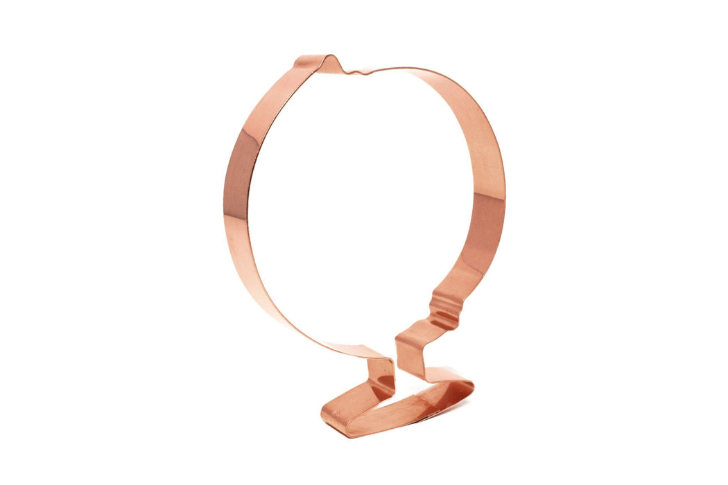 World Globe Cookie Cutter 4.25 X 5.25 inches - Handcrafted Copper Cookie Cutter by The Fussy Pup - The Fussy Pup - 