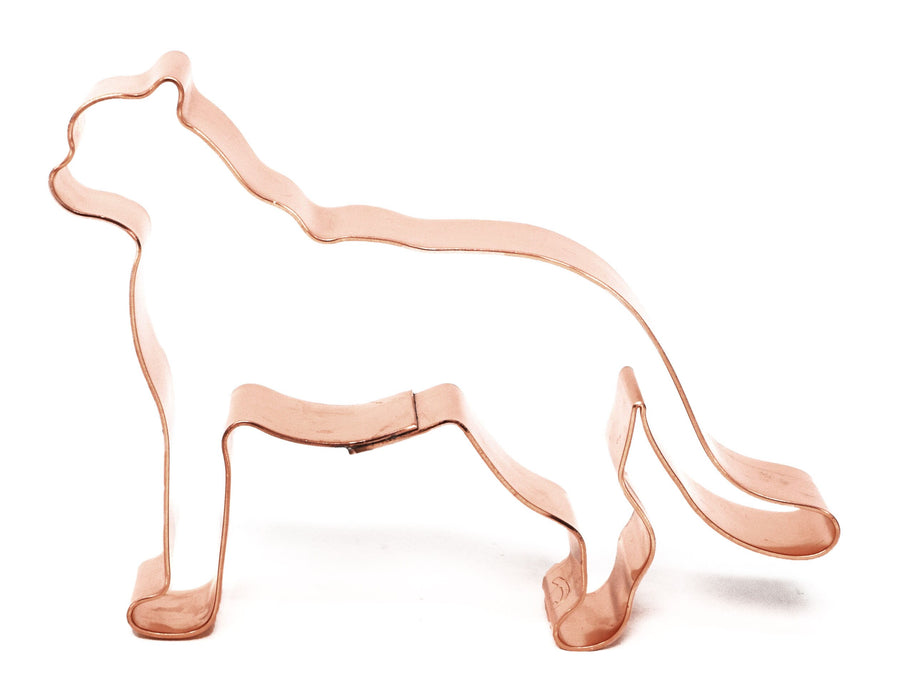 Small Cheetah ~ Zoo Mammals ~ Copper Animal Cookie Cutter - Handcrafted by The Fussy Pup