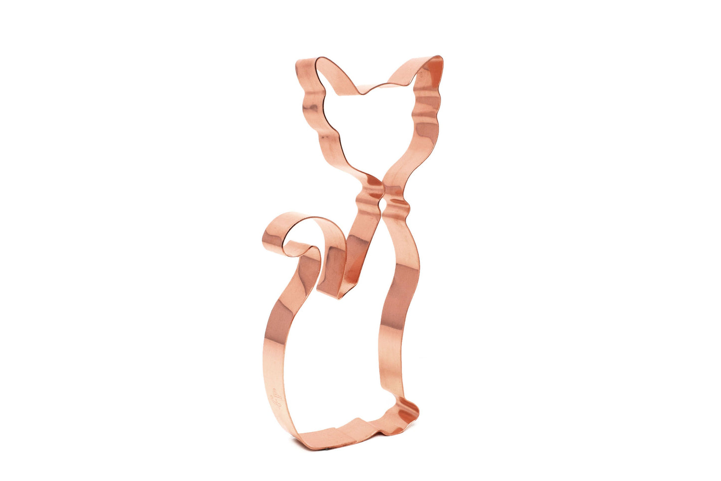 Large Fancy Kitty ~ Copper Cookie Cutter ~ Handcrafted by The Fussy Pup