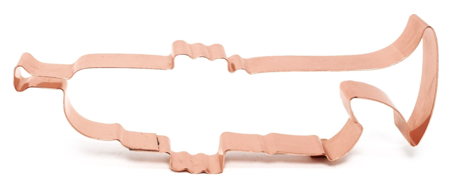 Trumpet Musical Instrument ~ Copper Cookie Cutter ~ Handcrafted by The Fussy Pup - The Fussy Pup - 