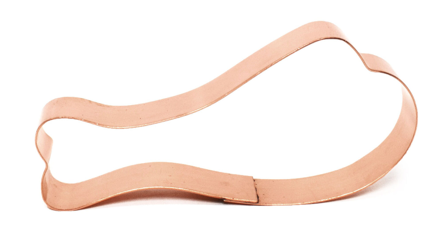 Chicken Leg Copper Cookie Cutter - Handcrafted by The Fussy Pup