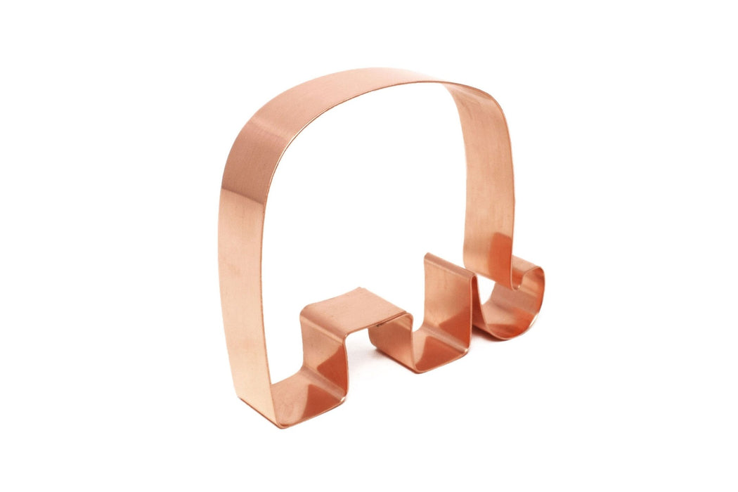 3 1/2" X 3" Chunky Elephant ~ Copper Cookie Cutter - Handcrafted by The Fussy Pup - The Fussy Pup - Cookie Cutter
