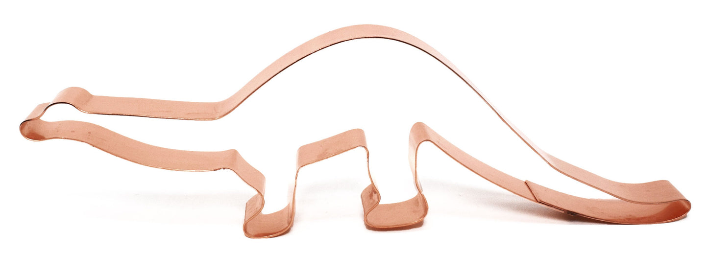 Apatosaurus ~ Copper Dinosaur Cookie Cutter ~ Handcrafted by The Fussy Pup