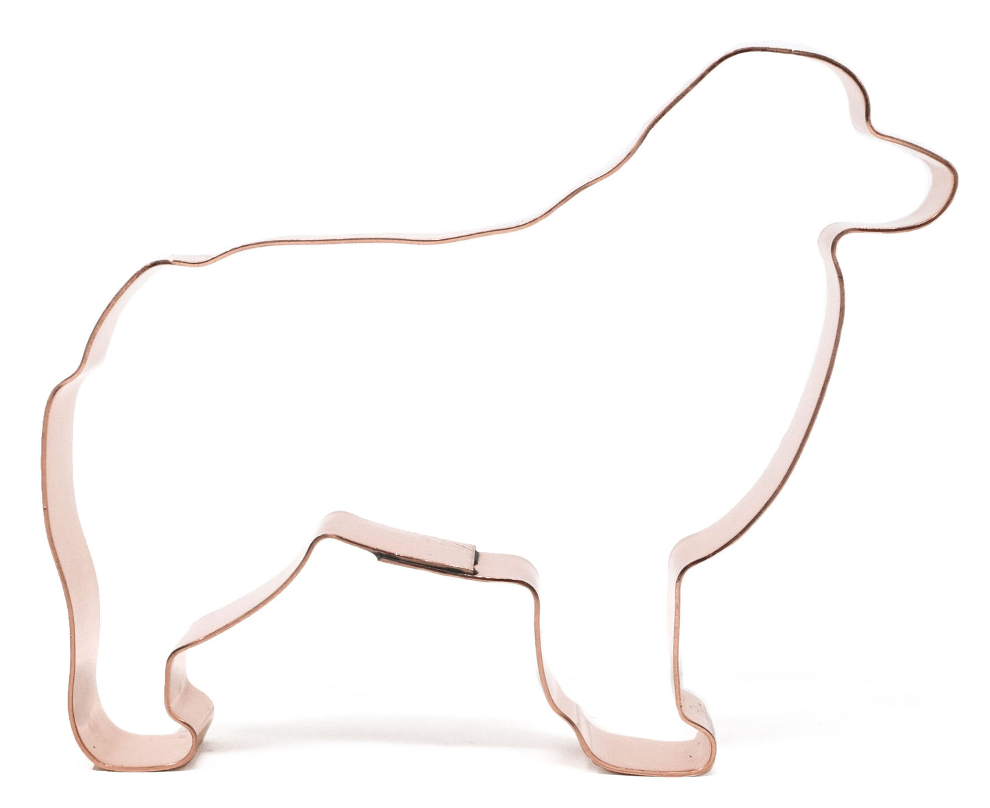 No. 1  Australian Shepherd Dog Cookie Cutter 4 X 3.25 inches - Handcrafted Copper by The Fussy Pup