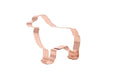 Copper Australian Shepherd cookie cutter with detailed silhouette, perfect for baking and crafting projects.