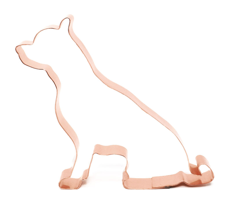 Sitting Chihuahua Metal Dog Breed Cookie Cutter 4 X 4.5 inches - Handcrafted Copper Cookie Cutter by The Fussy Pup