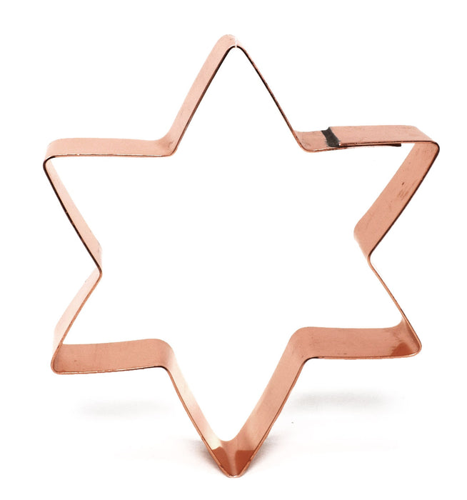 Star of David Copper Copper Cookie Cutter ~ Handcrafted by The Fussy Pup