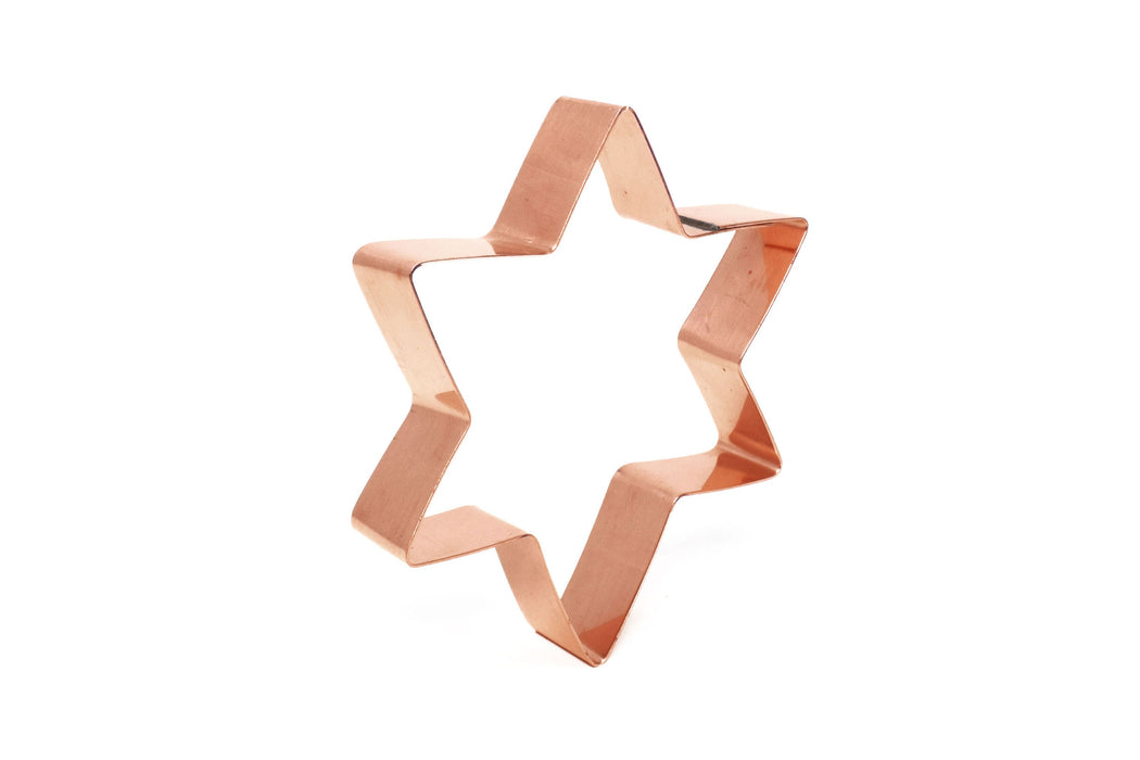 Star of David Copper Copper Cookie Cutter ~ Handcrafted by The Fussy Pup