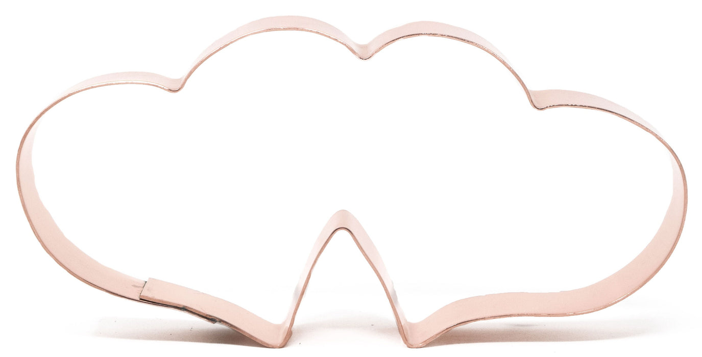 Pair of Joined Wedding Hearts Valentines Cookie Cutter - Handcrafted by The Fussy Pup