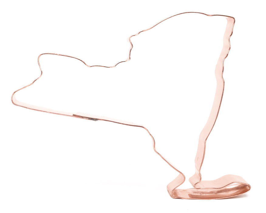 State of New York ~  Copper Cookie Cutter - Handcrafted by The Fussy Pup