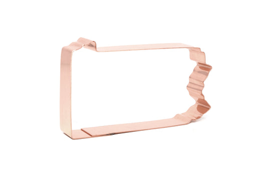 State of Pennsylvania ~  Copper Cookie Cutter - Handcrafted by The Fussy Pup