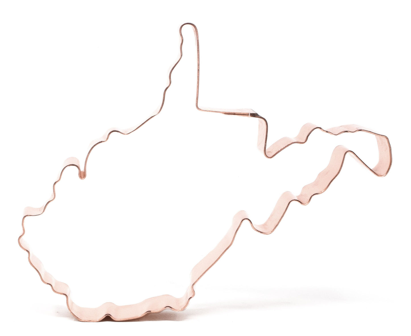 State of West Virginia ~  Copper Cookie Cutter - Handcrafted by The Fussy Pup