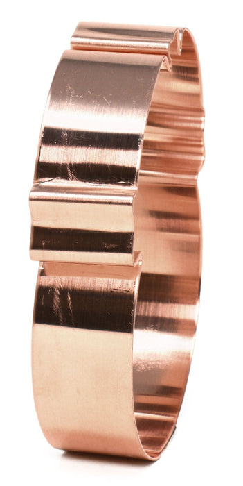 Small Round Eagle Topped Police Badge Copper Cookie Cutter - Handcrafted by The Fussy Pup - The Fussy Pup - 