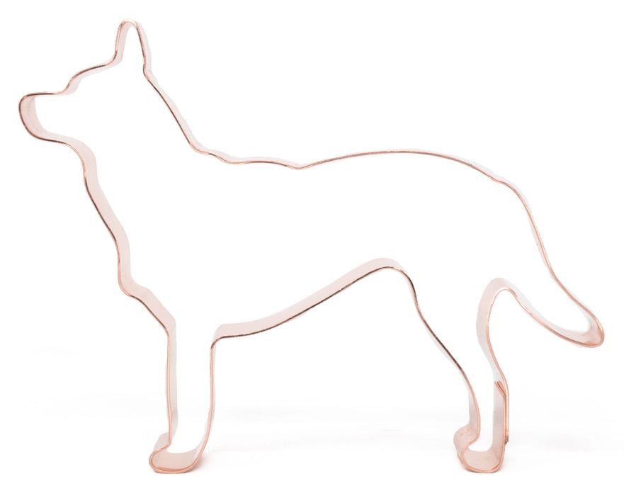 Australian Kelpie Dog Breed Cookie Cutter 5 X 4 inches - Handcrafted Copper by The Fussy Pup