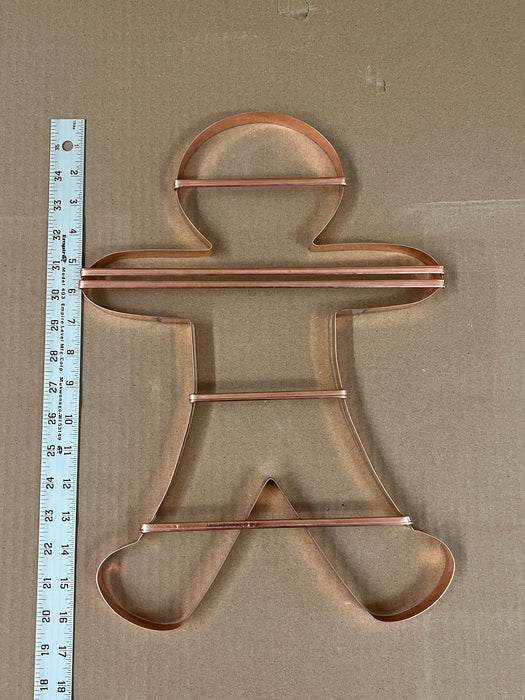 Huge 16 inch Tall Gingerbread Man Cookie Cutter - Handcrafted by The Fussy Pup