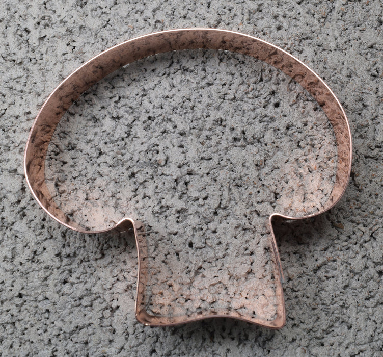 Mushroom Slice Copper Garden Cookie Cutter - Handcrafted by The Fussy Pup