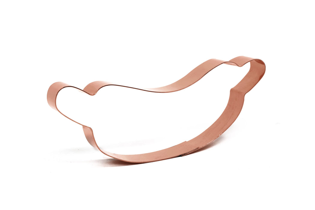 6 Inch Wiener Copper Cookie Cutter - Handcrafted by The Fussy Pup