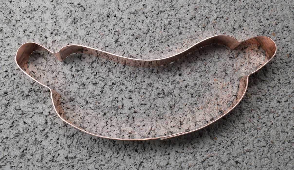 6 Inch Wiener Copper Cookie Cutter - Handcrafted by The Fussy Pup