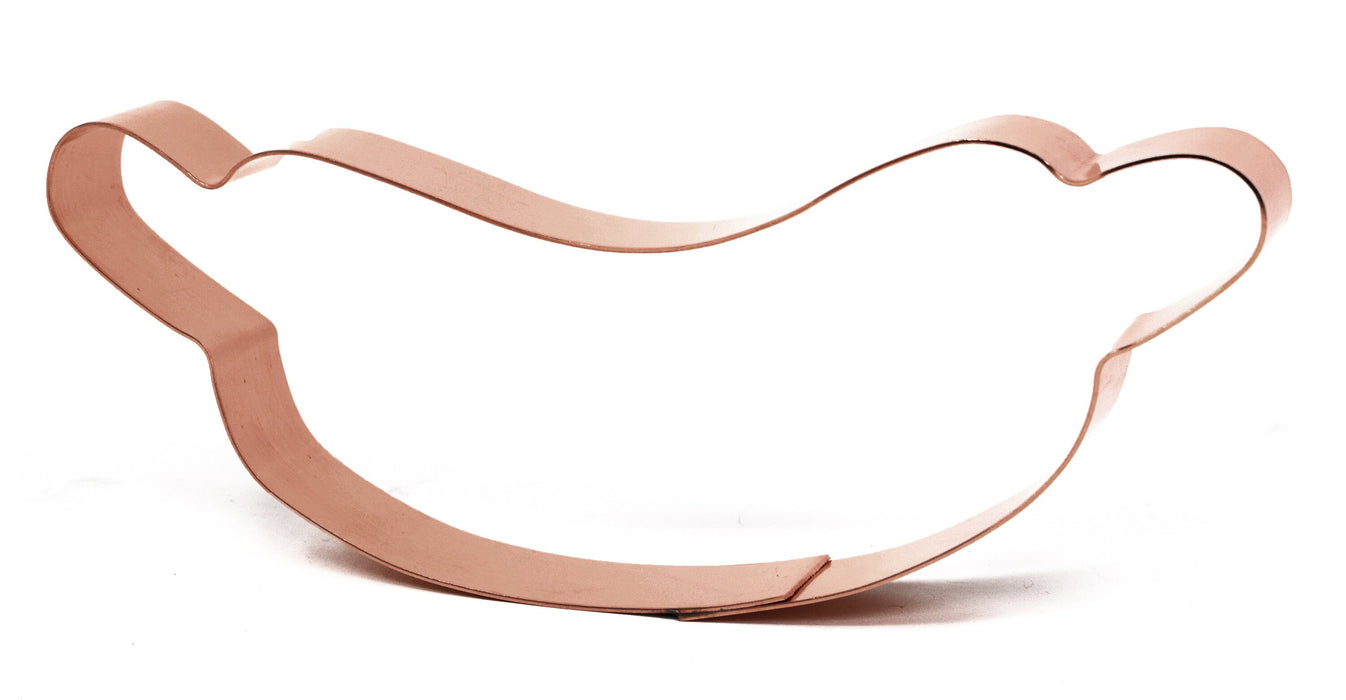 6 Inch Wiener Copper Cookie Cutter - Handcrafted by The Fussy Pup