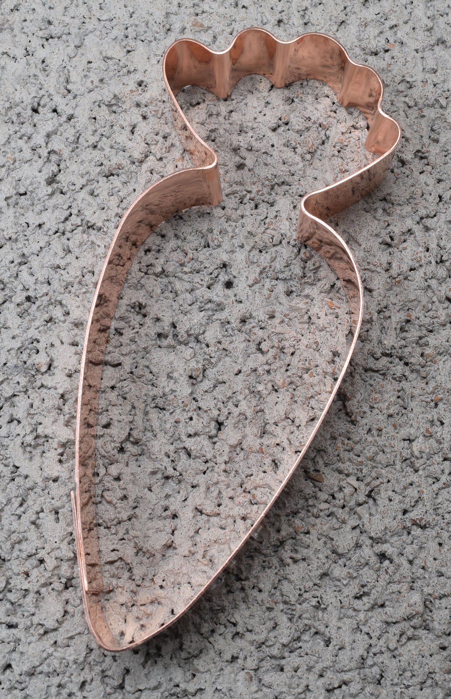 Simple Carrot Vegetable Garden ~ Copper Cookie Cutter - Handcrafted by The Fussy Pup