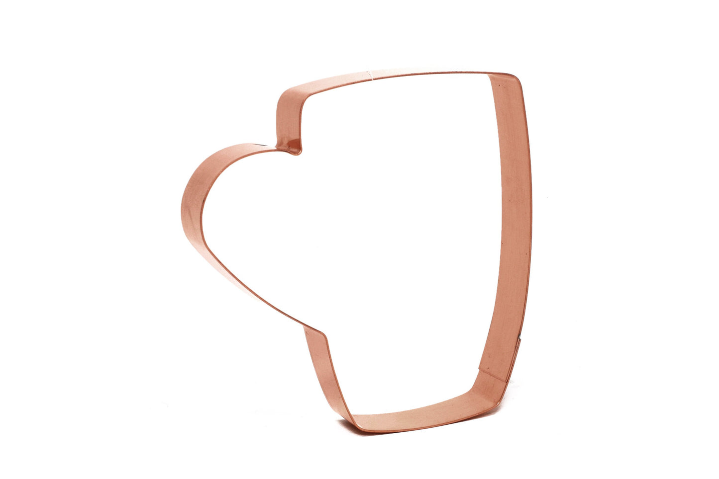 4 Inch Coffee Mug  ~ Copper Cookie Cutter - Handcrafted by The Fussy Pup