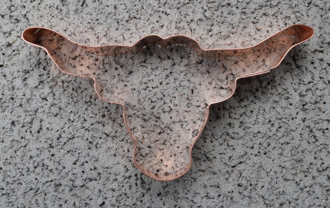 Texas Longhorn Steer Head Cookie Cutter - Hand Crafted by The Fussy Pup