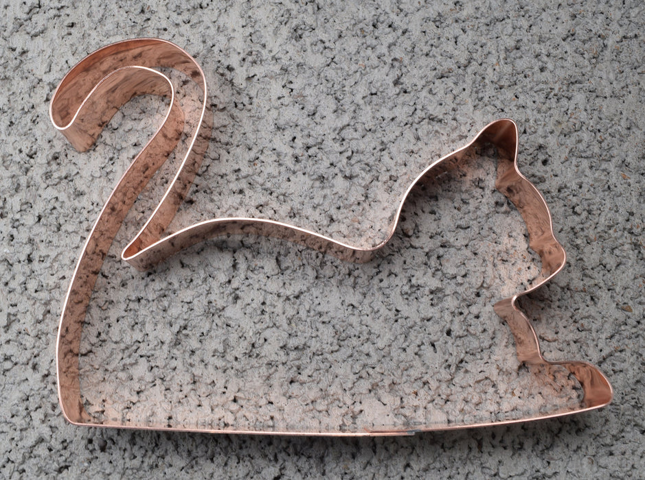 Purring Cat ~ Copper Cookie Cutter ~ Handcrafted by The Fussy Pup