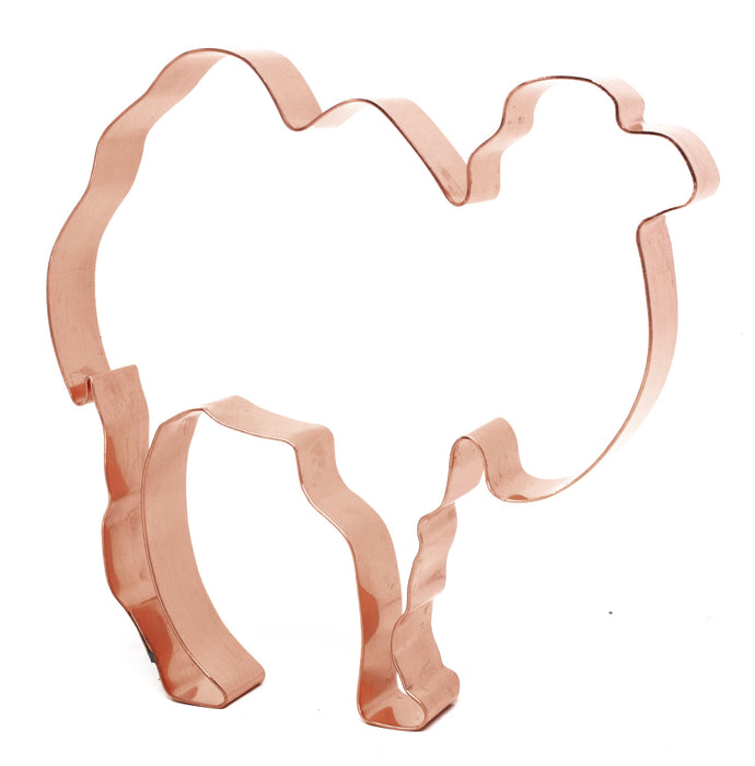 4 3/4" X 4 3/4" Bactrian Camel - Copper Animal Cookie Cutter - Handcrafted by The Fussy Pup