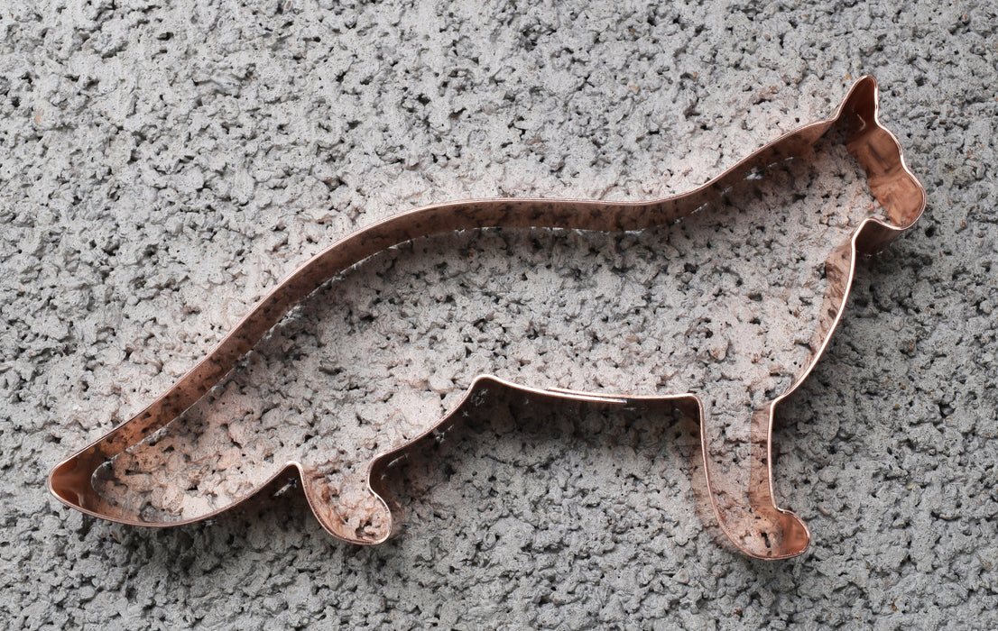 Norwegian Forest Cat Copper Cookie Cutter - Handcrafted by The Fussy Pup