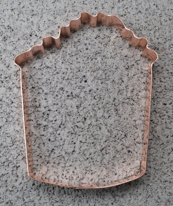 Tub of Popcorn Cookie Cutter, 4x5 inches