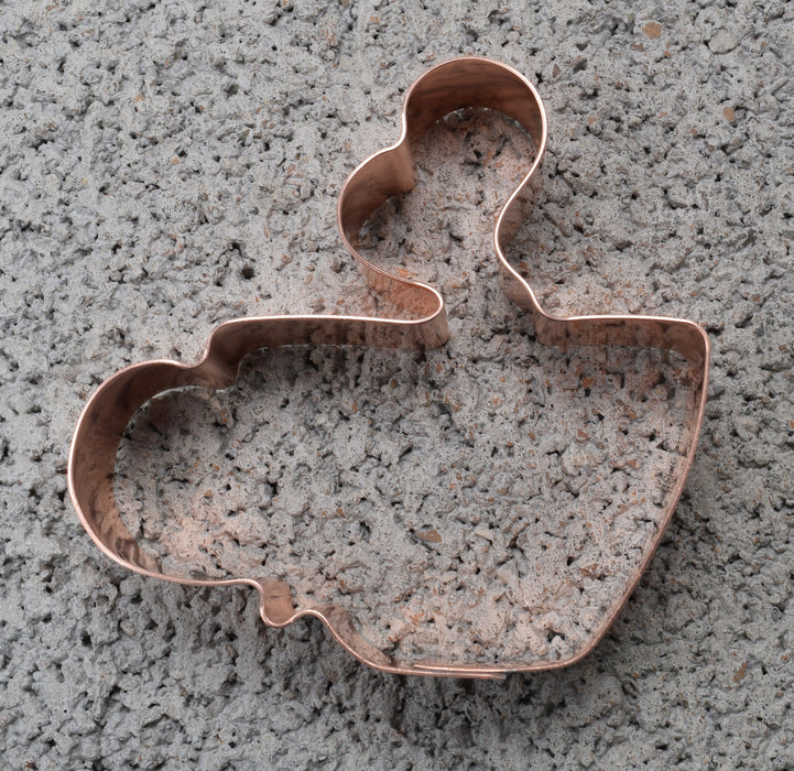 Cute Little Steaming Hot Cup of Joe ~ Copper Cookie Cutter - Handcrafted by The Fussy Pup