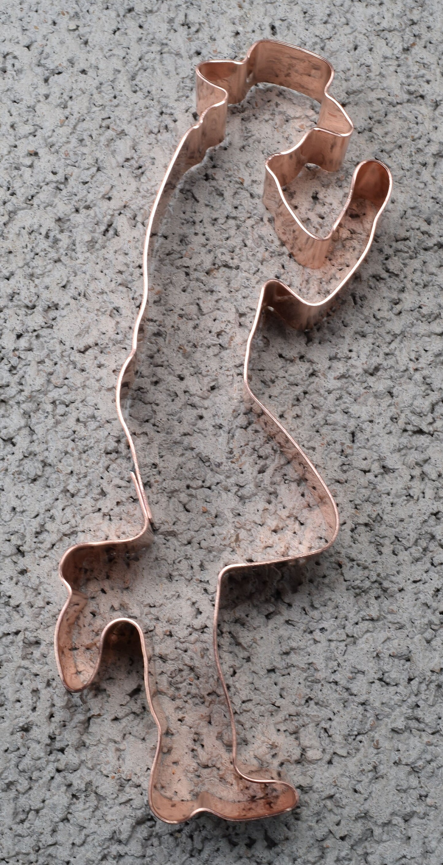 Western Kicked Back Cowboy Cookie Cutter, 2x6 inches