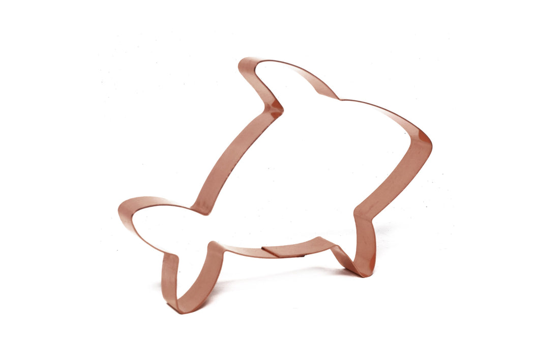 Cute Orca Copper Cookie Cutter - Handcrafted by The Fussy Pup