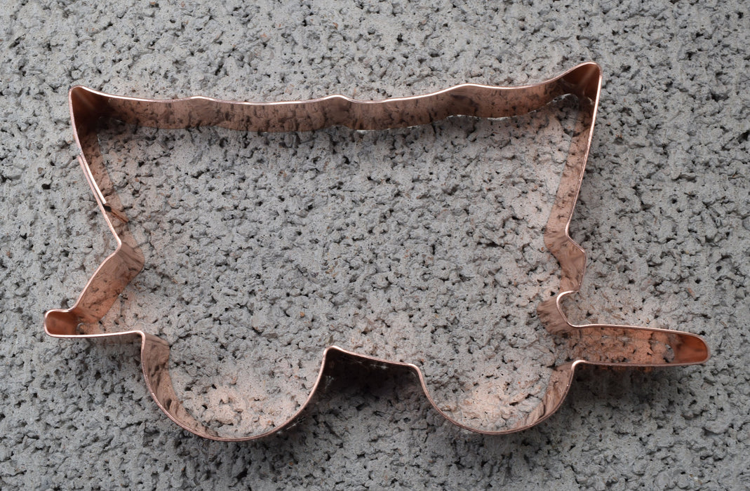 Prairie Schooner - Covered Wagon Cookie Cutter 5 x 3 inches - Handcrafted Copper by The Fussy Pup